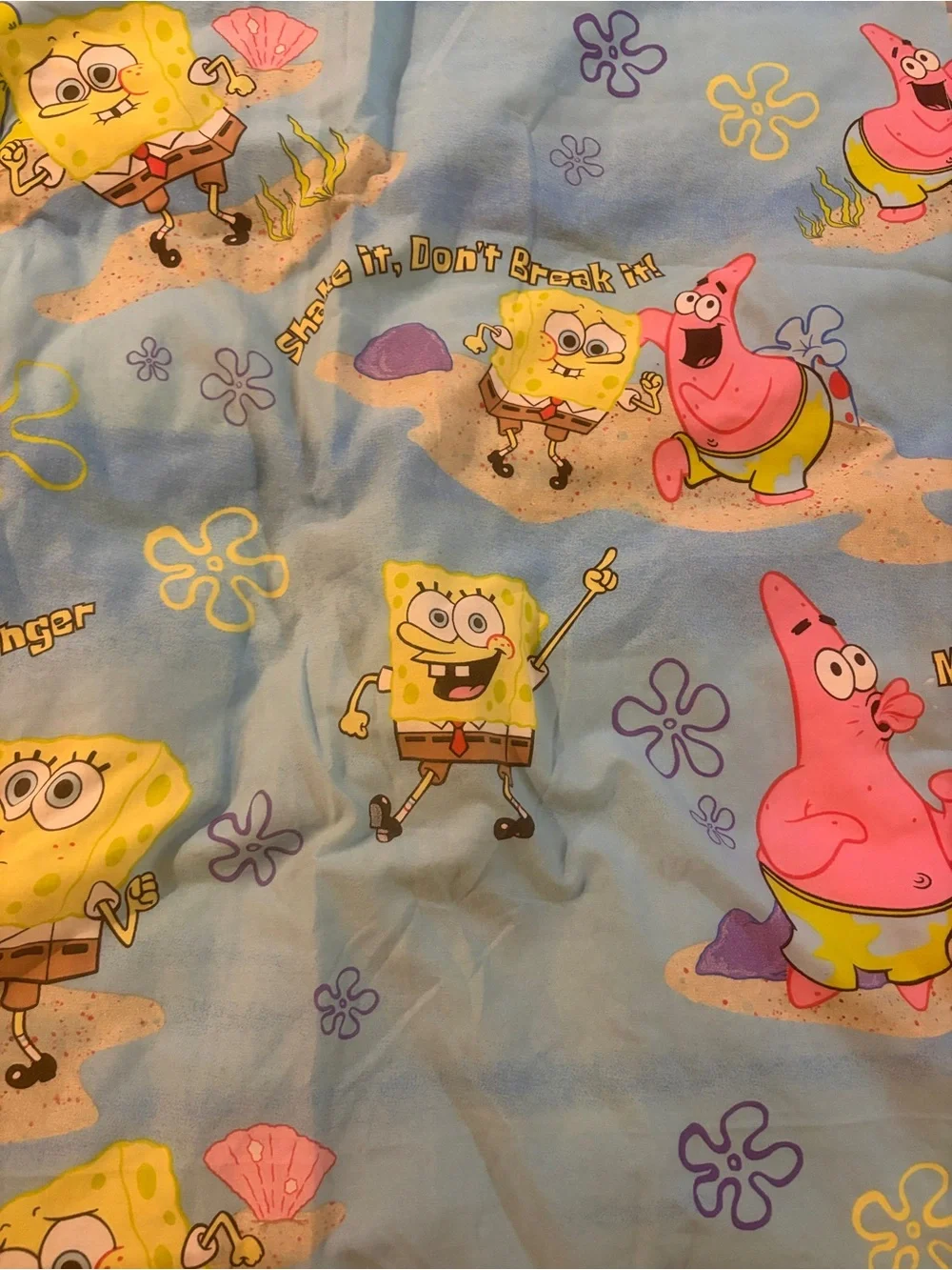 Nickelodeon 2003  SpongeBob Kids Bedding Sheet